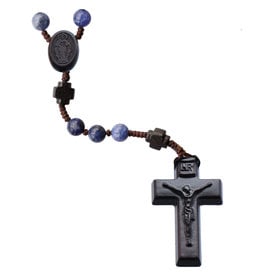 Sine Cera 6mm Sodalite/Jujube Wood Rosary