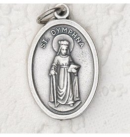 Lumen Mundi St Dymphna Oxidized Medal