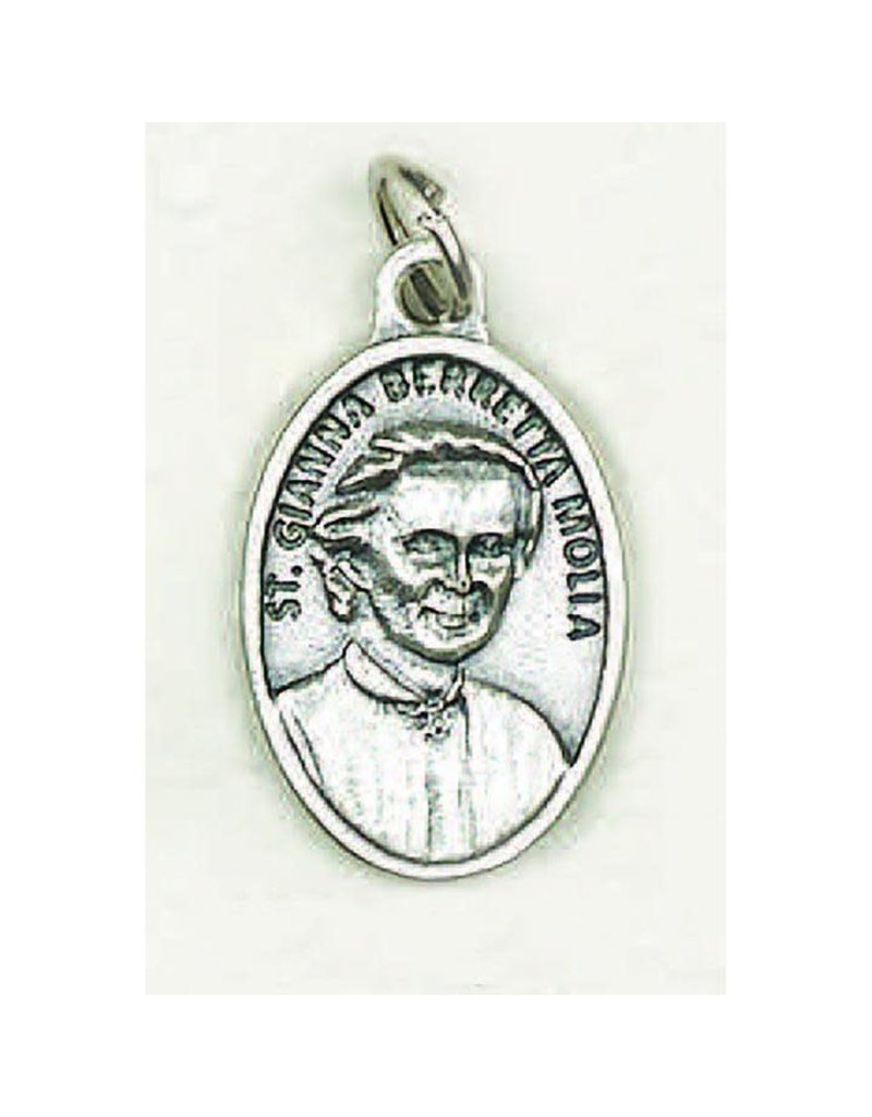 Lumen Mundi Saint Gianna Berretta Molla Oxidized Medal