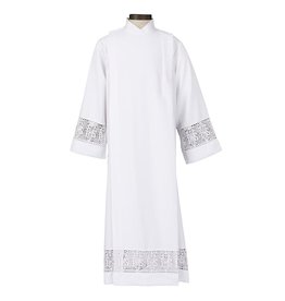 R.J. Toomey Latin Cross and IHS Lace Front Wrap Alb Medium