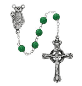McVan 7mm Green St. Patrick Rosary