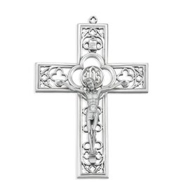 WJ Hirten 6" Cathedral Touch Cross in Lead-Free Pewter