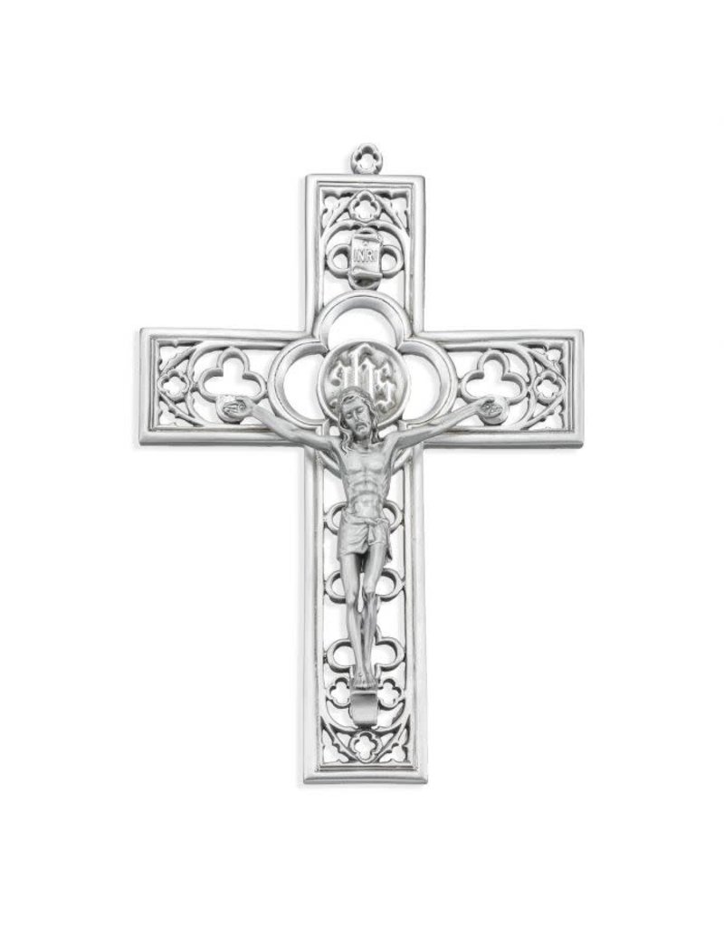 WJ Hirten 6" Cathedral Touch Cross in Lead-Free Pewter