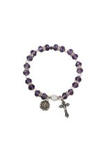 McVan Amethyst Rosary Stretch Bracelet