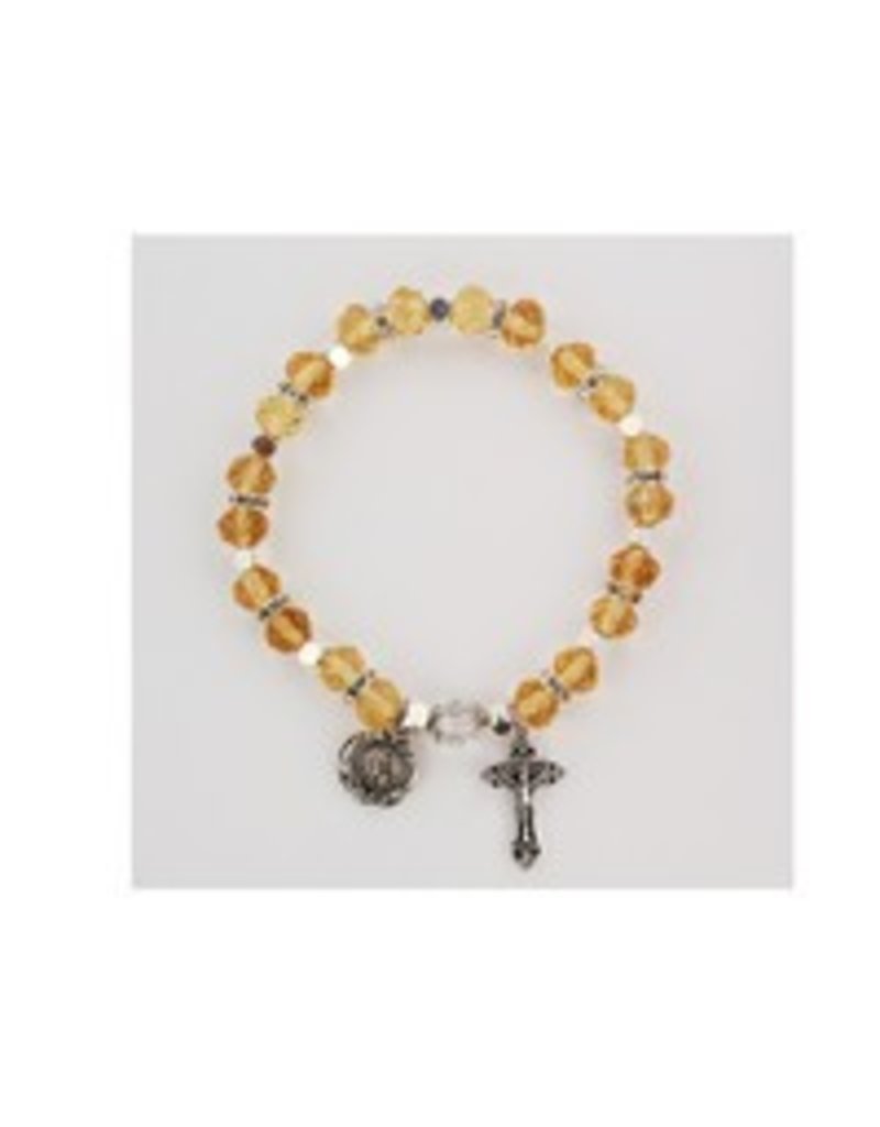 McVan Topaz Rosary Stretch Bracelet