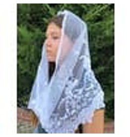 Oremus Mercy St. Veronica Infinity Church Veil- white
