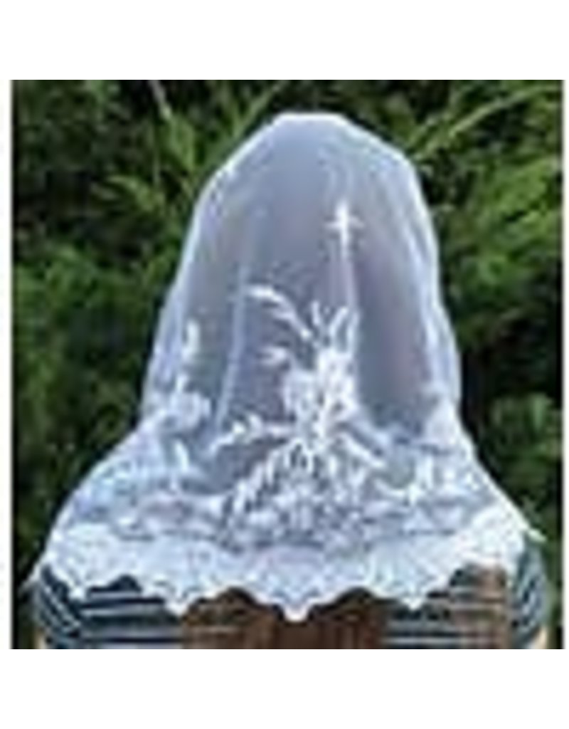 Oremus Mercy St. Veronica Infinity Church Veil- white