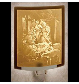 The Porcelain Garden Porcelain Night Light Nativity