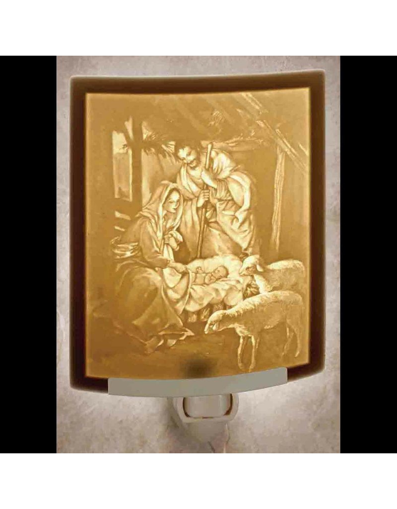 The Porcelain Garden Porcelain Night Light Nativity