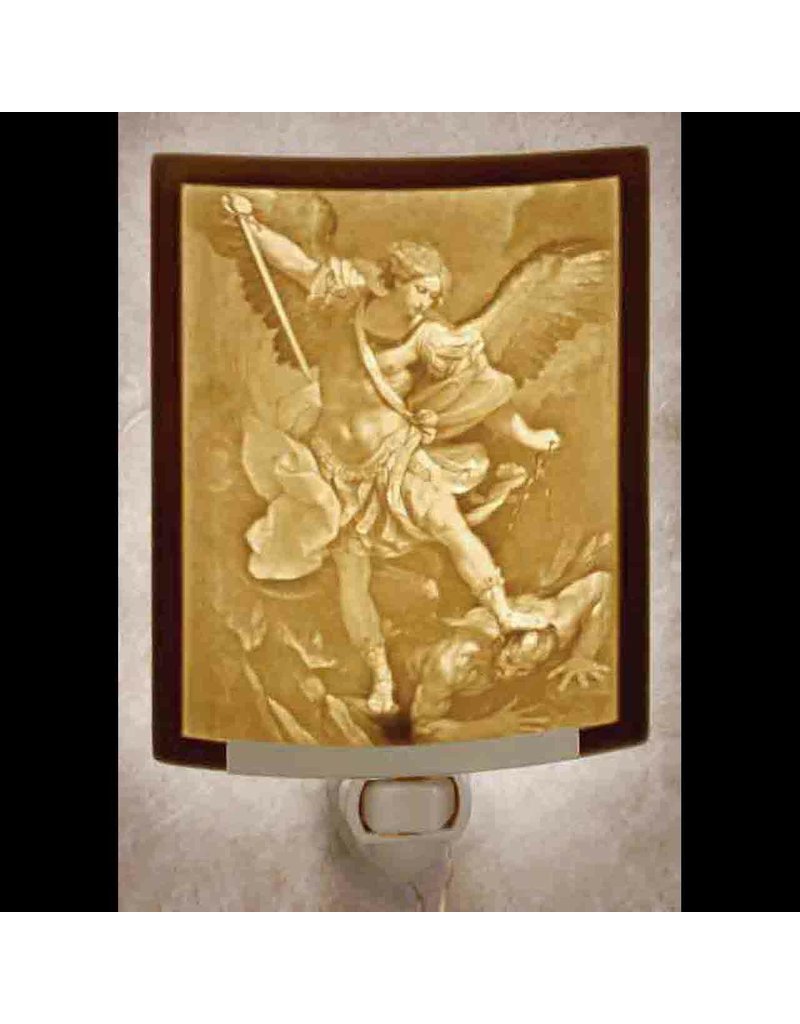 The Porcelain Garden Porcelain Night Light St. Michael