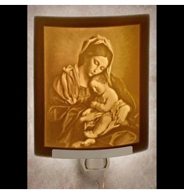 The Porcelain Garden Curved Night Light Madonna & Child