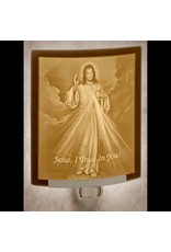 The Porcelain Garden Porcelain Night Light Divine Mercy