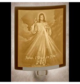The Porcelain Garden Porcelain Night Light Divine Mercy
