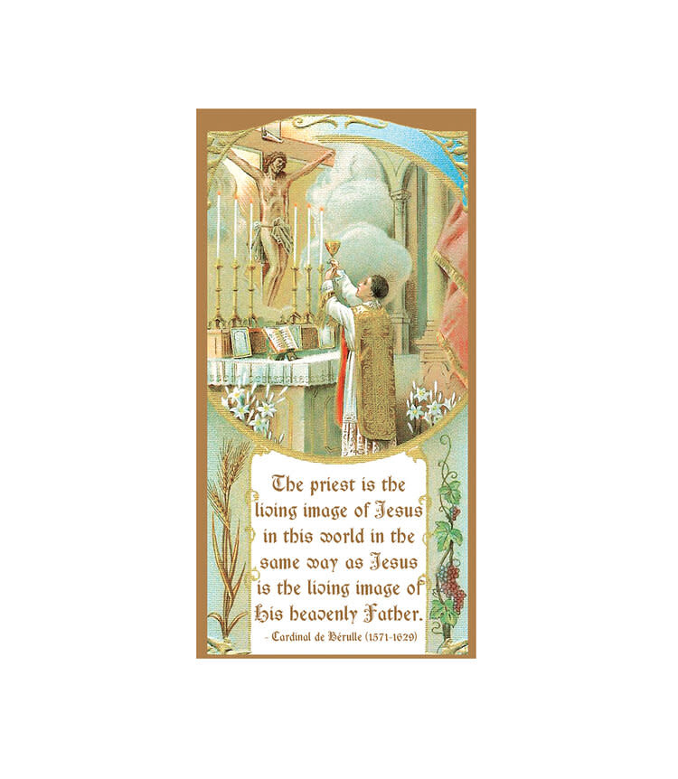 Saints Galore Catholic Publishing Prayer for Priests Card Queen of