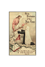 Saints Galore Catholic Publishing Profession of Holy Vows Card