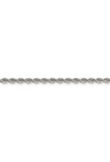 22" Sterling Silver Solid Rope Chain