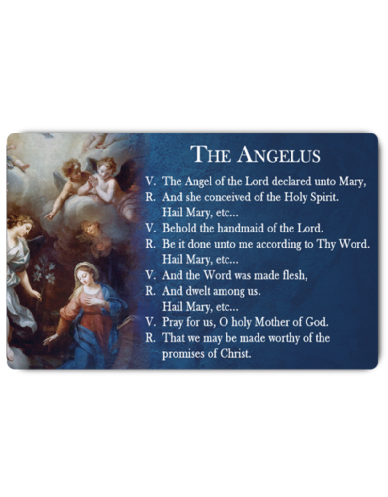 Catholic ID Angelus Prayer Card