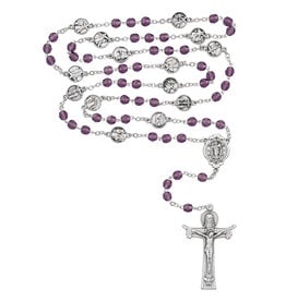 McVan 6mm Purple Stations of the Cross Rosary