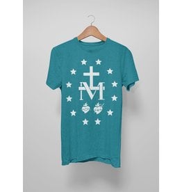 Romantic Catholic Miraculous Medal Tee M