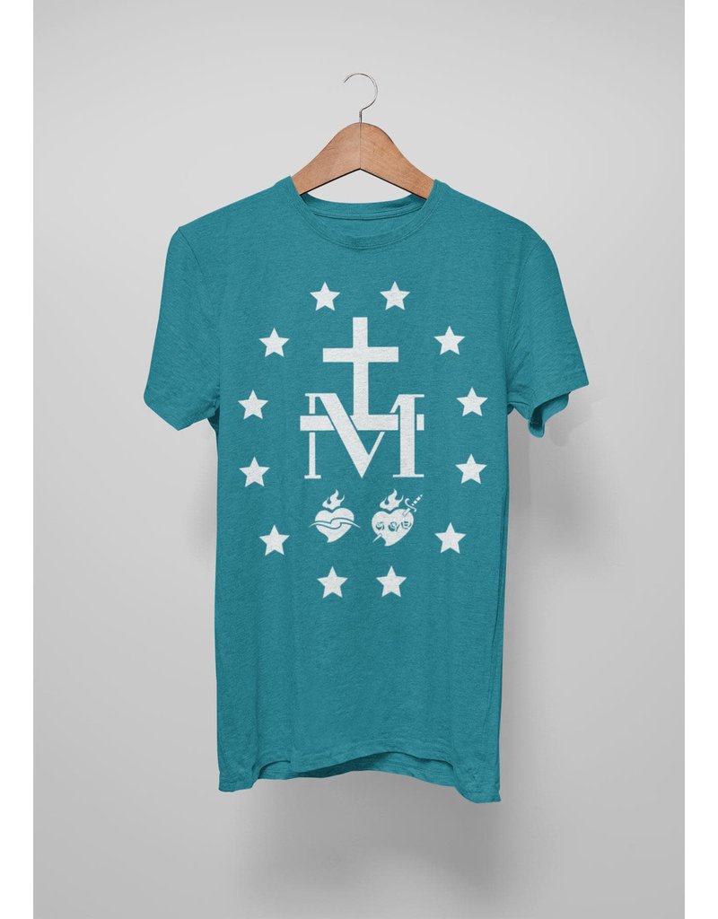 Romantic Catholic Miraculous Medal Tee L