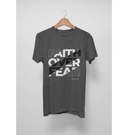 Romantic Catholic Faith over Fear t-shirt L