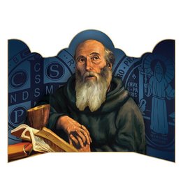 Avalon Gallery Triptych Card - St. Benedict