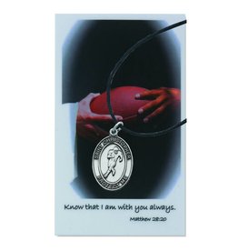 McVan St. Christopher Boys Football Prayer Card Set with Medal