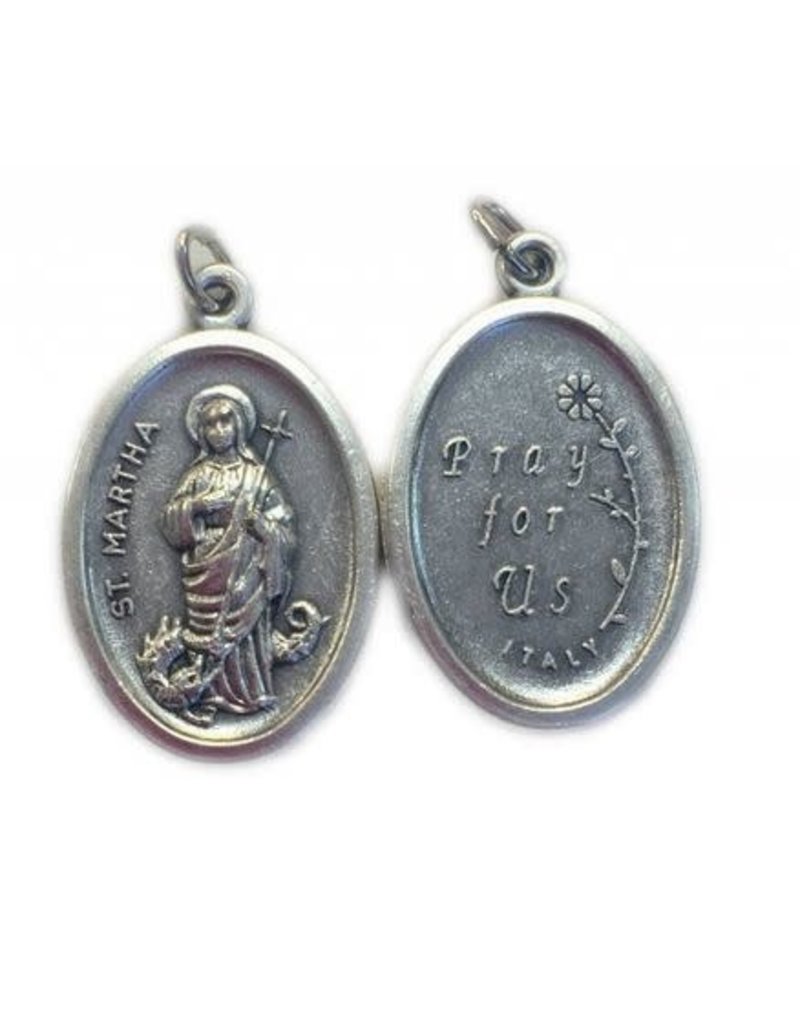 Religious Art Inc St. Martha Oxidized Medal