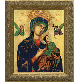 Catholic to the Max 12" x 16" Mother of Perpetual Help - Gold Framed Art