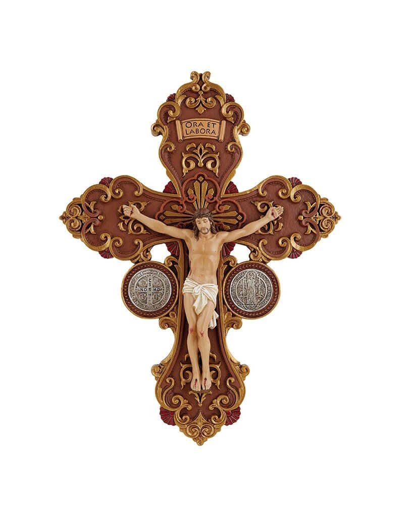 Jeweled Cross Company 10.75" Saint Benedict Crucifix