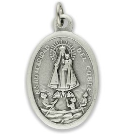 Nuestra Señora de Caridad Del Cobre Oxidized Medal
