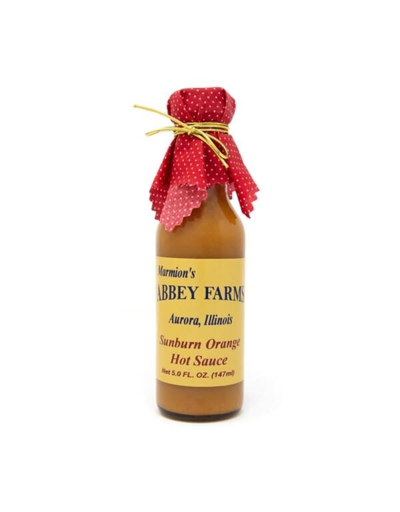 Abbey Farms Sunburn Orange Hot Sauce - Made To Support The Benedictine Monks of Marmion Abbey