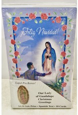 Christ is Christmas Feliz Navidad con alfiler de solapa (Our Lady Of Guadalupe Christmas Greetings)