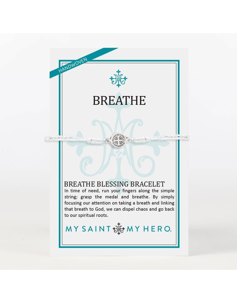 My Saint My Hero Breathe Blessing Bracelet Metallic - Silver Metallic