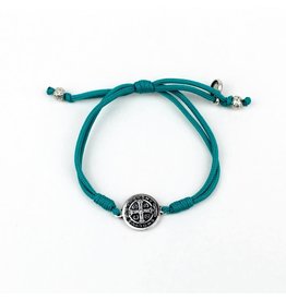 My Saint My Hero Serenity Blessing Bracelet - Silver Meadl/Turquoise