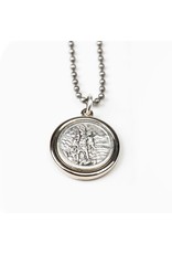 My Saint My Hero Archangel Michael & Saint Christopher Protection Armor of Faith Necklace - Bead Ball Chain