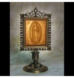 The Porcelain Garden Victorian Lamp Stand Our Lady of Guadalupe