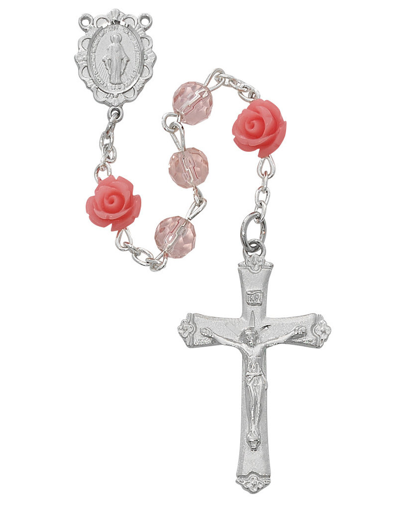 McVan 6mm Pink Rose Rosary