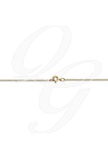 14k Yellow Gold .42 mm Carded Curb Chain 18"