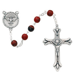 7mm Red and Black Holy Spirit Rosary