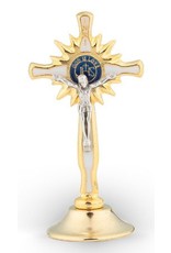 WJ Hirten 2.5" Enameled Standing Eucharistic Crucifix With Magnetic/Adhesive Base