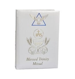 WJ Hirten Blessed Trinity Missal with New Mass and White and Blue Gold Foil