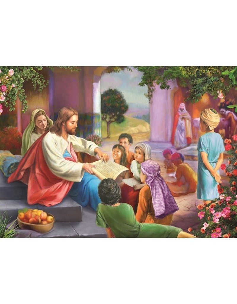 Vermont Christmas Company Jigsaw Puzzle-Jesus With Children (1000 Pieces)
