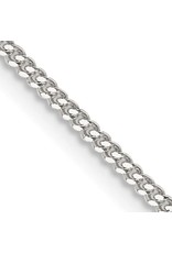 Quality Gold Inc. 24" Sterling Silver 1.5mm Diamond-Cut Curb Chain