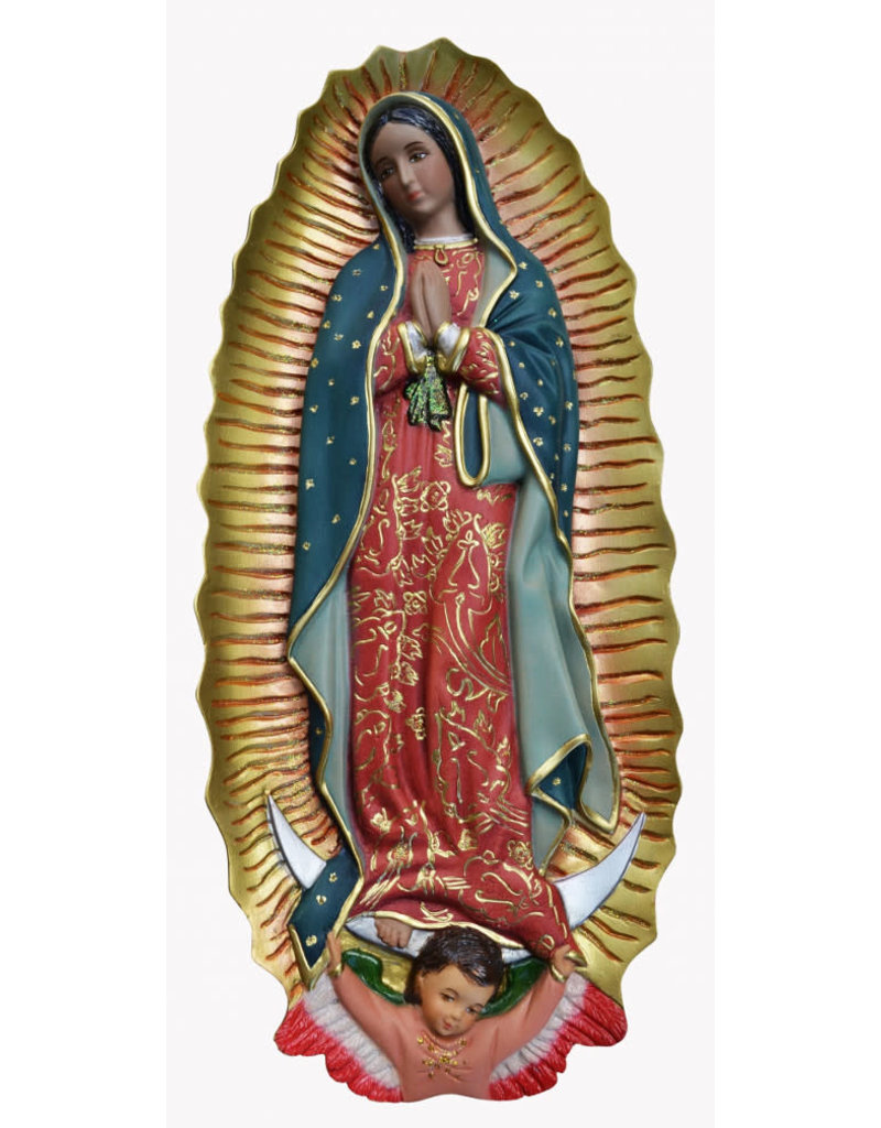 Fiat Imports Our Lady of Guadalupe Plaque 15"