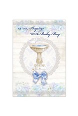 Alfred Mainzer As You Baptize Your Baby Boy - Baby Boy Baptism Card