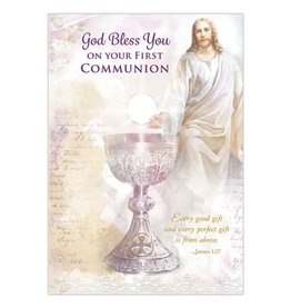 alfred mainzer God Bless You on Your First Communion Card