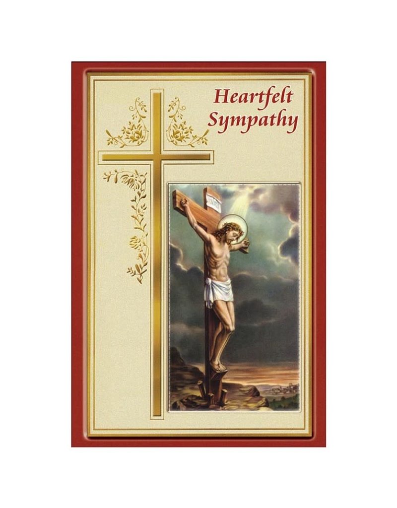 Alfred Mainzer Heartfelt Sympathy - Sympathy Card with Removable Prayer Card