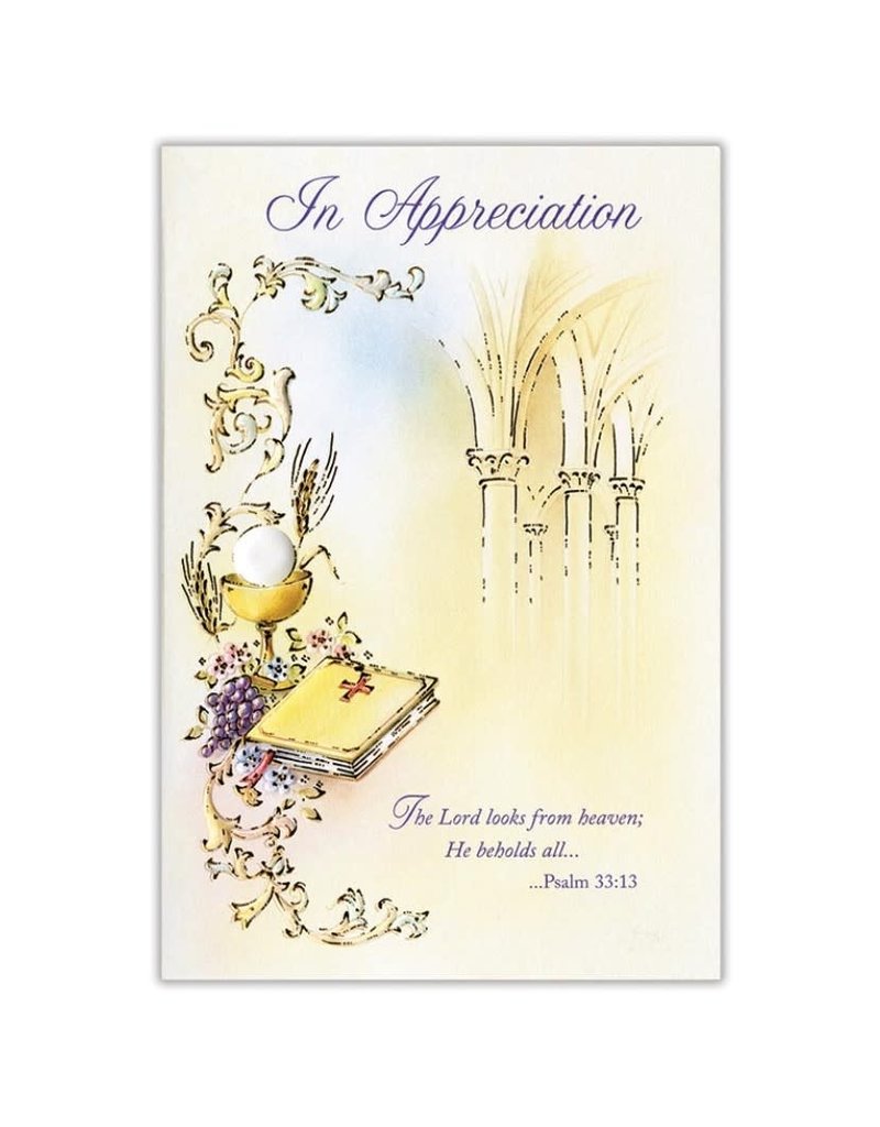 Alfred Mainzer In Appreciation - Thank You Card