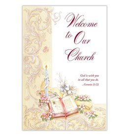 alfred mainzer Welcome to Our Church Card